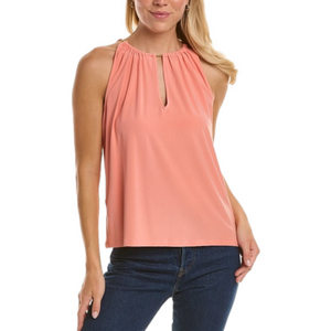 Ramy Brook Large Rosette Top in deco rose NWT MSRP $275